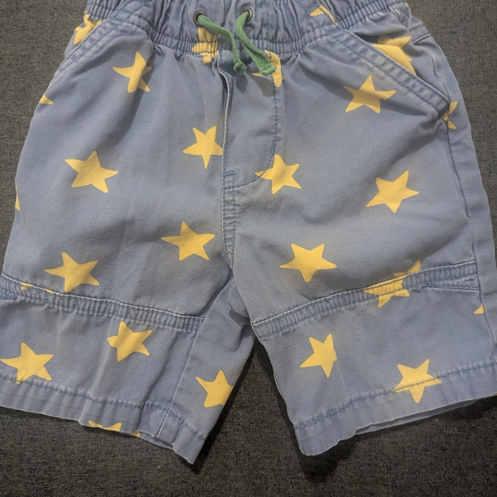 Baby Boden Blue Star Patterned Shorts
